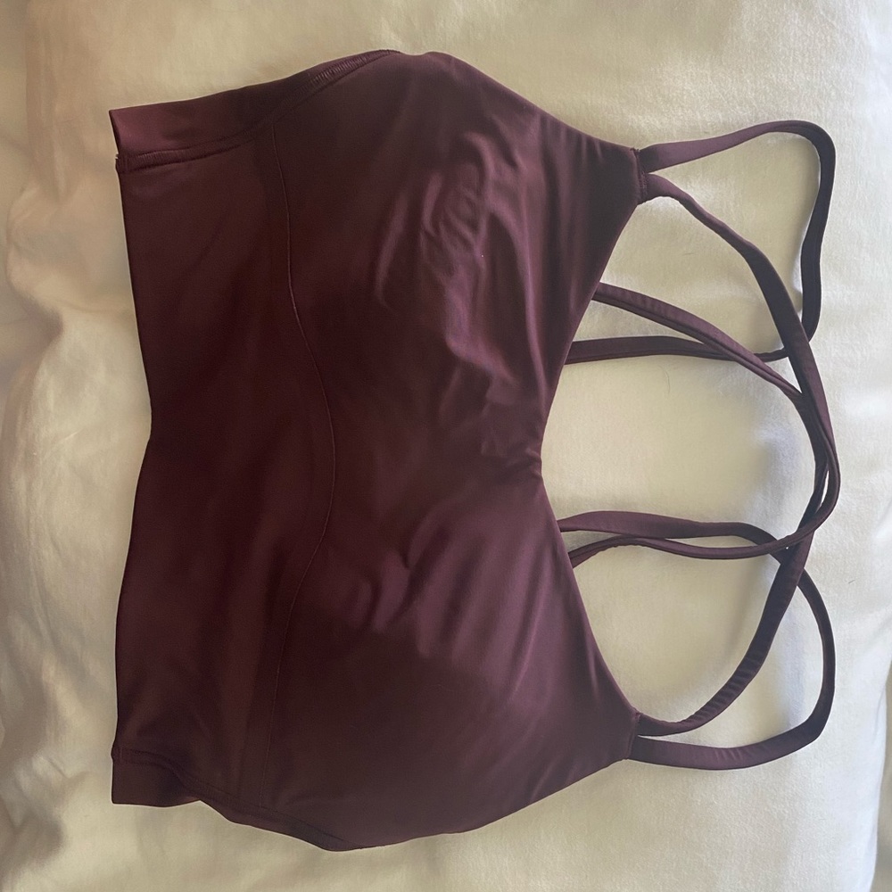 Lululemon Like a Cloud Longline Bra size 4 color “Cassis”